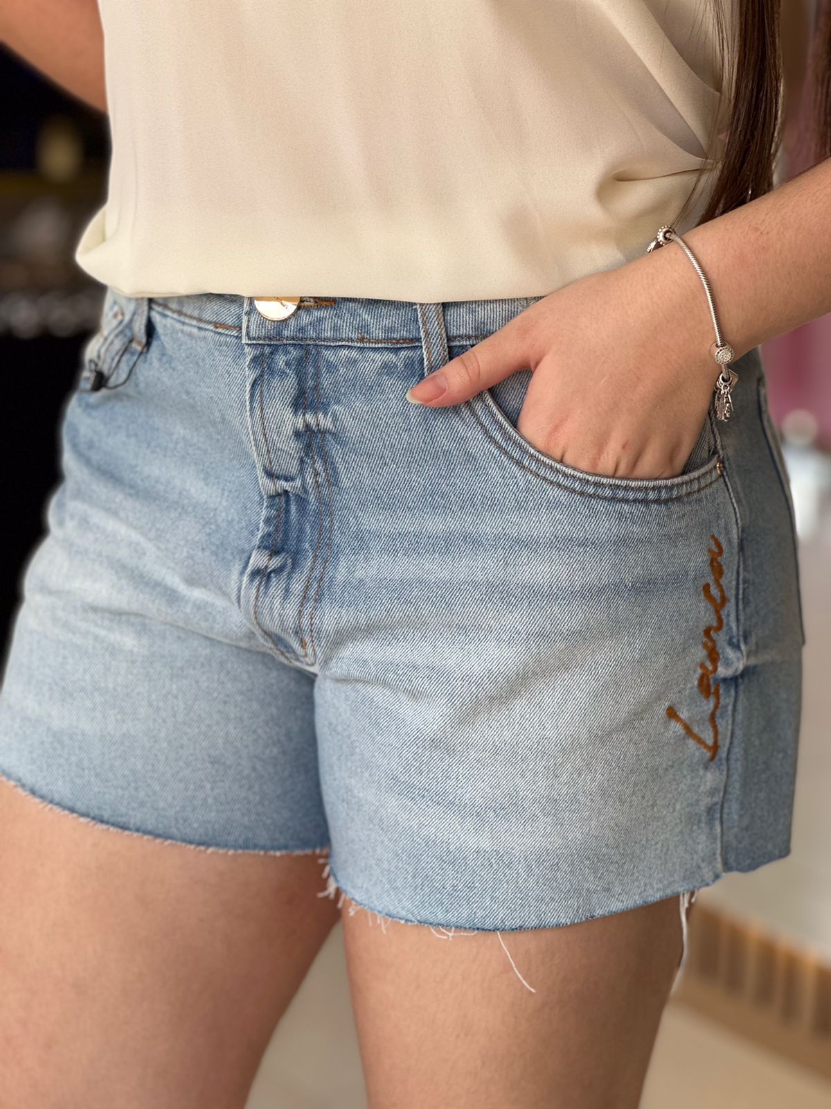 Short Jeans Grandfather High Lança Perfume LP