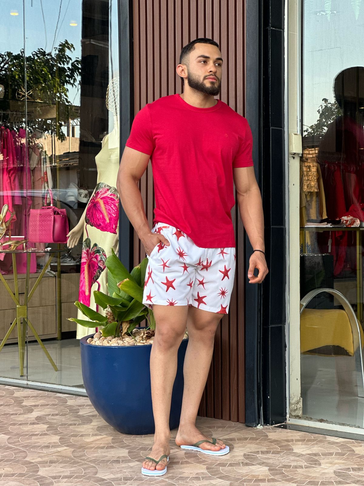 Short Away Estampado Estrelas Do Mar Just Another Brand JAB