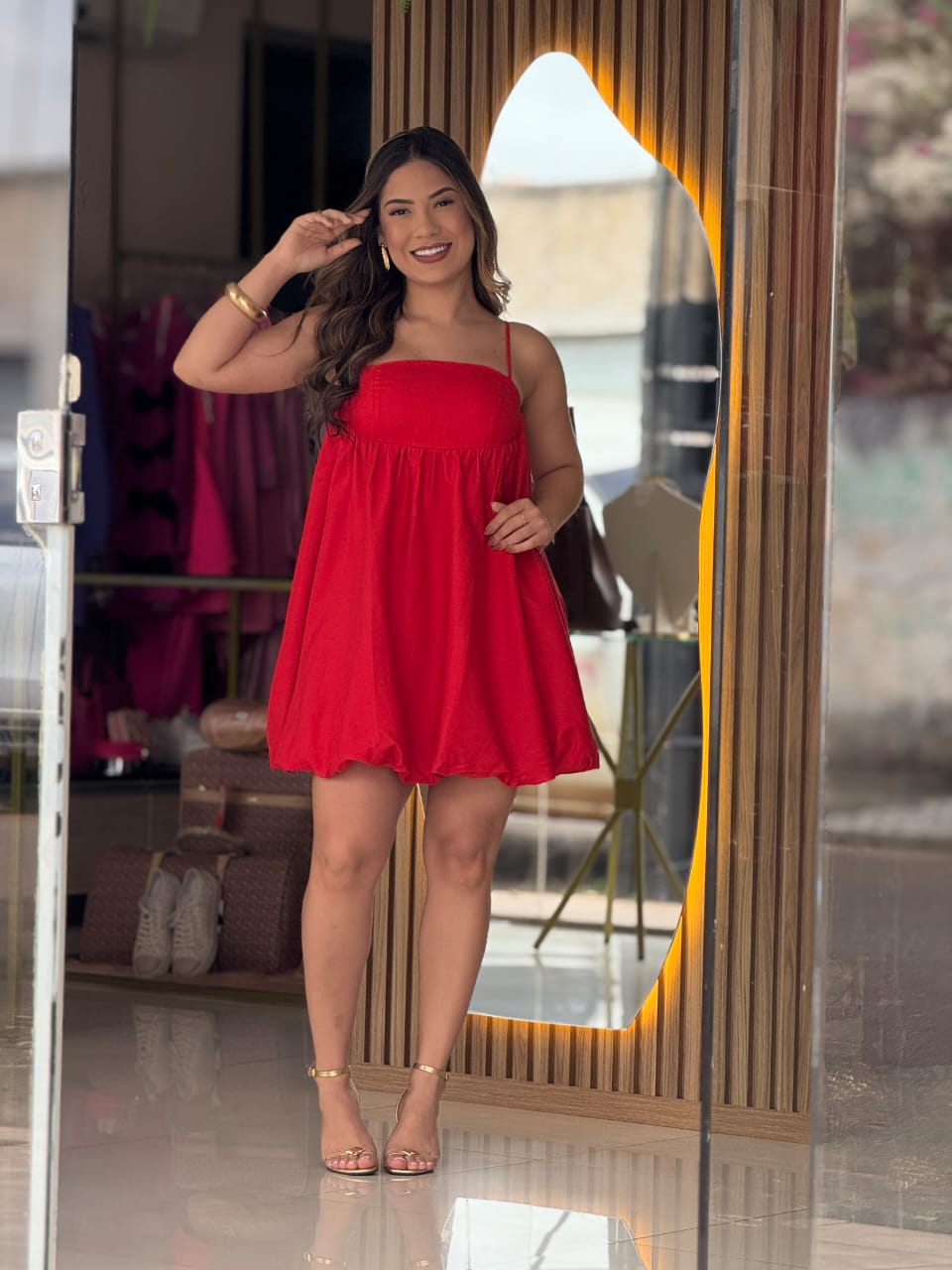 Vestido Balonê Com Linho My Favorite MF