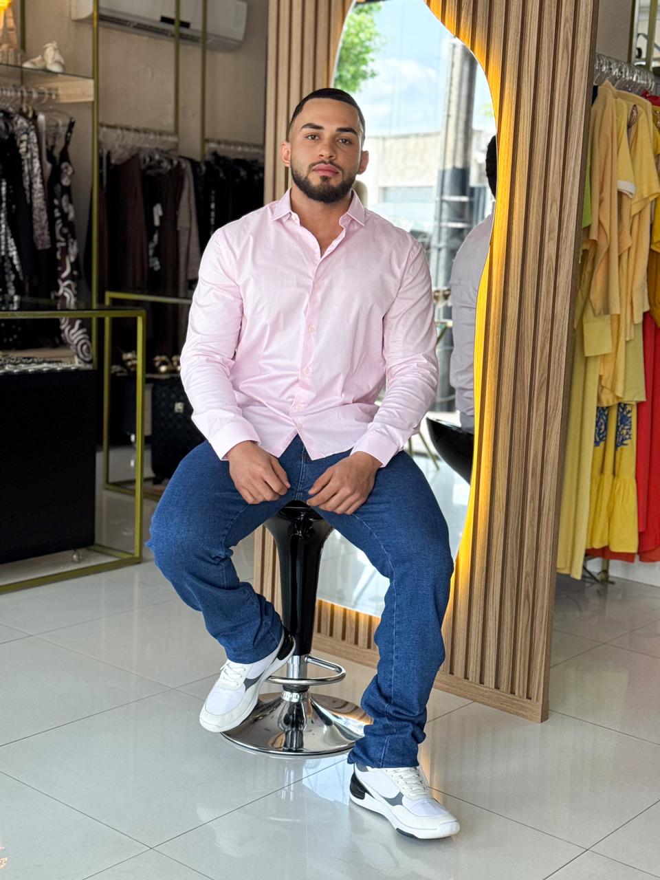 Camisa ML Just Strech Just Another Brand JAB