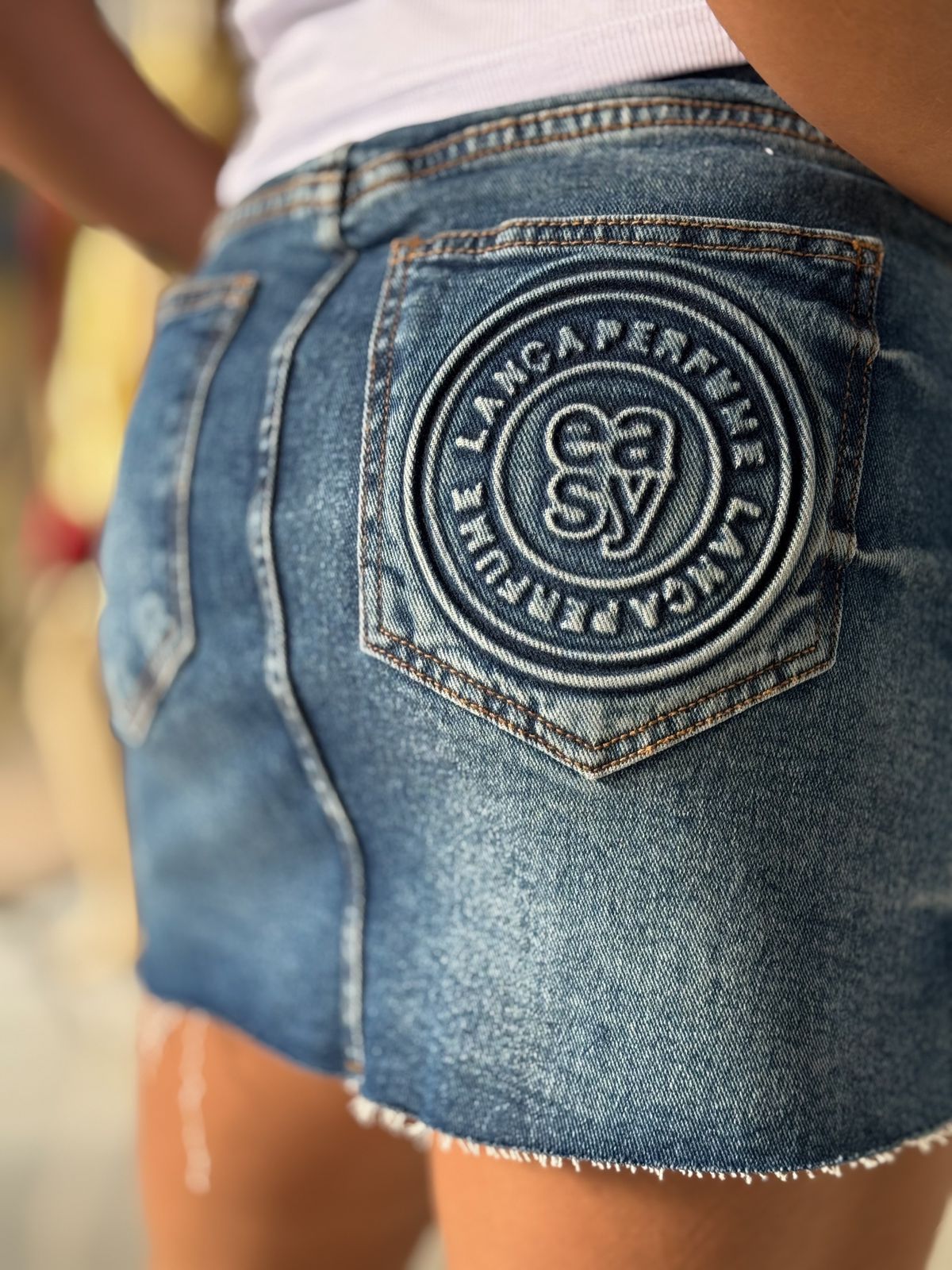 Saia Jeans Comfort High Lança Perfume LP - Imagem 2