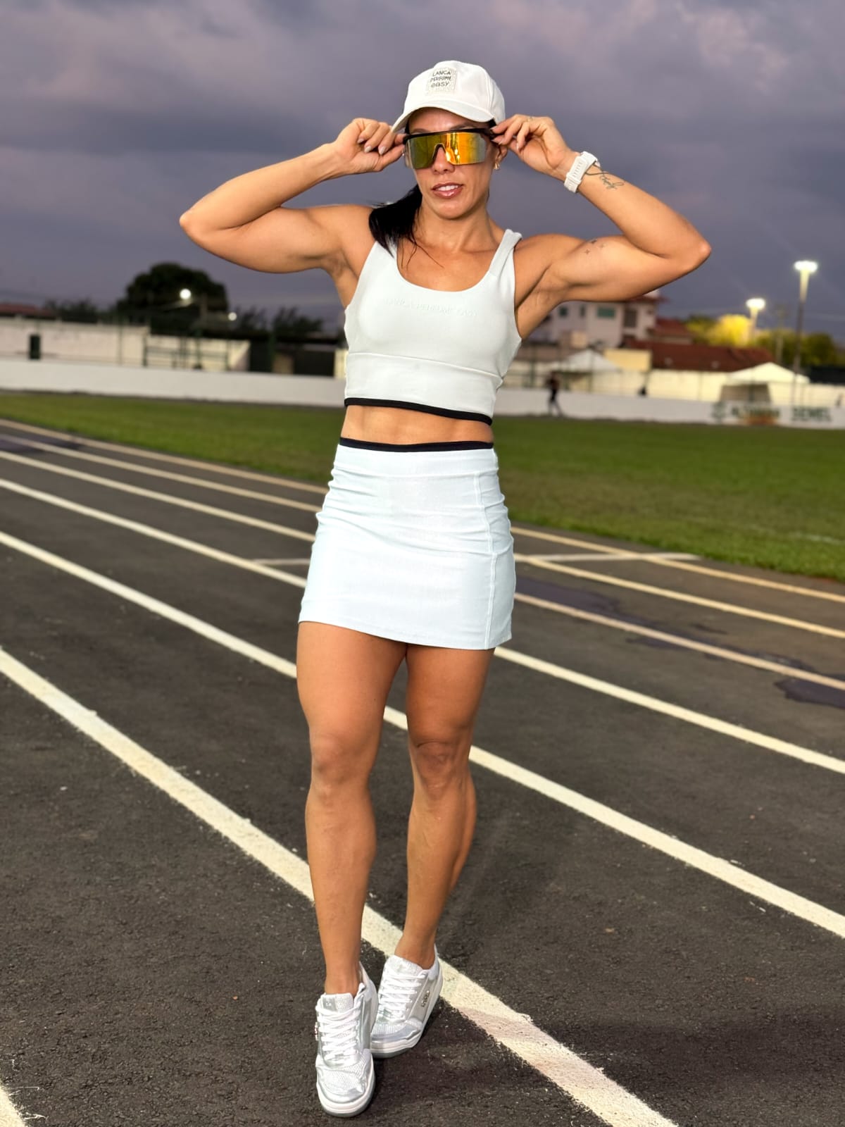 Short Saia Sport Cós Duplo Lança Perfume Easy LP