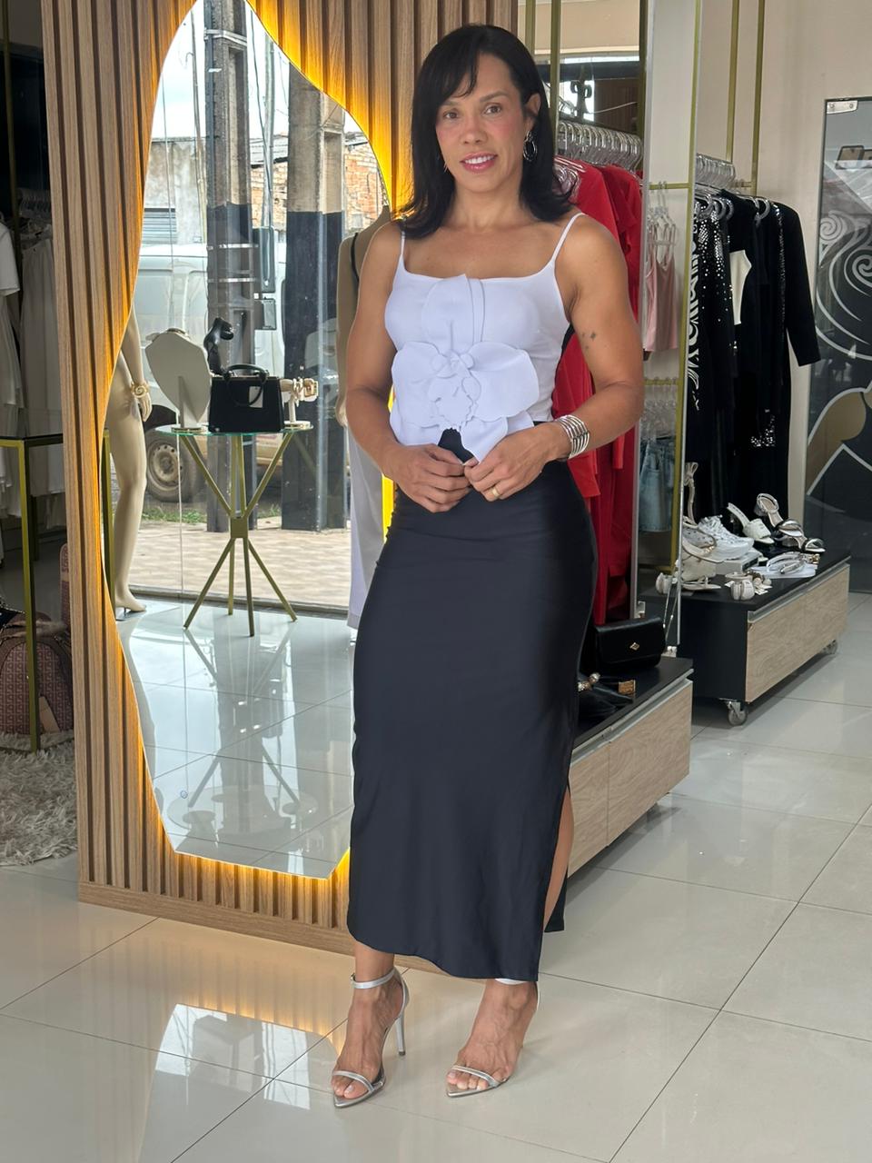 B.FLY VESTIDO OVER MIDI ORQUIDEAS - Imagem 2