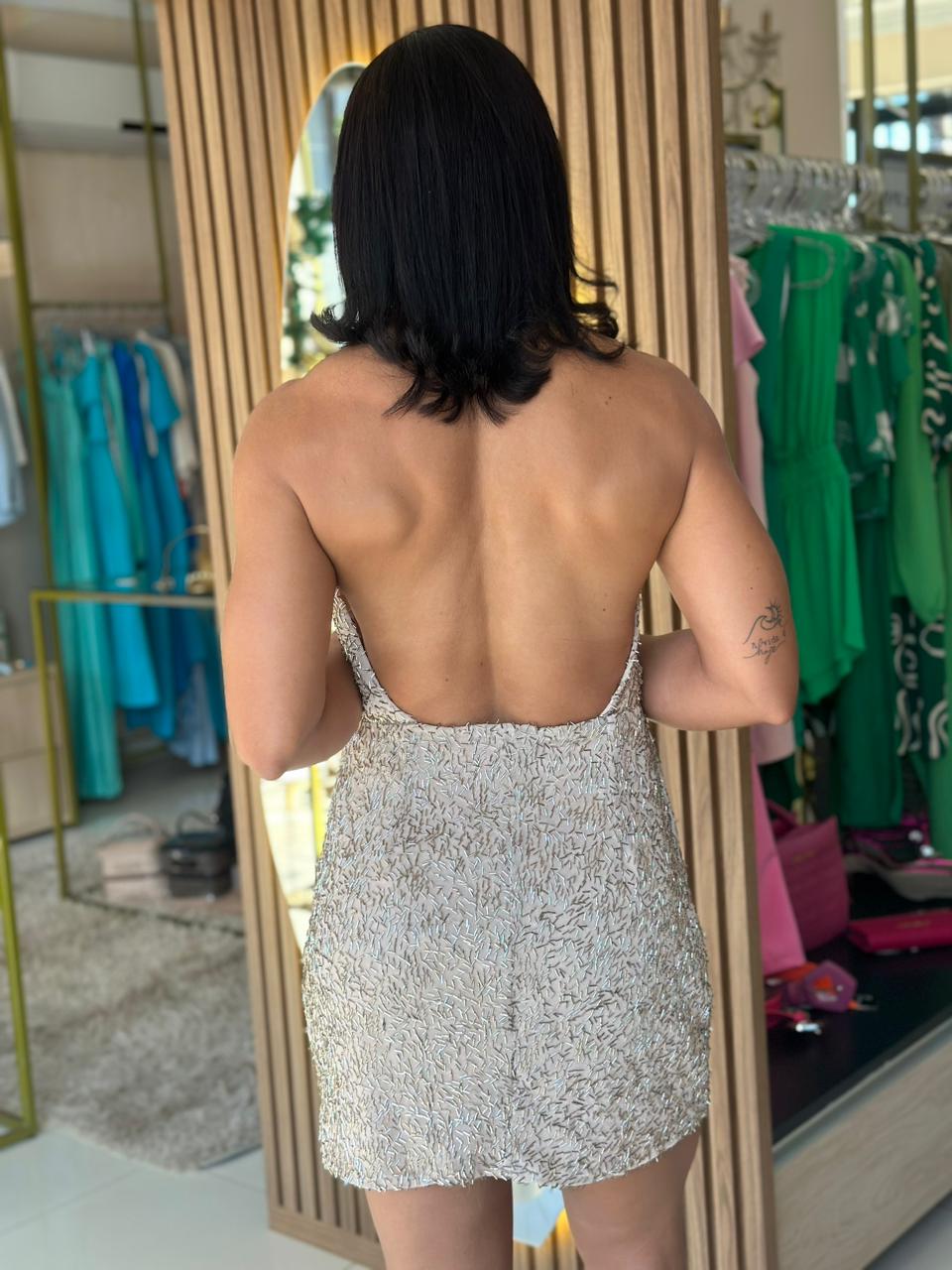 B. FLY VESTIDO CURTO DEGAGE FRENTE UNICA - Imagem 2