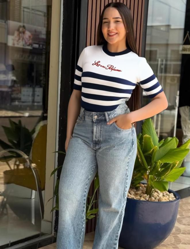 LP BLUSA DE TRICOT MANGA CURTA