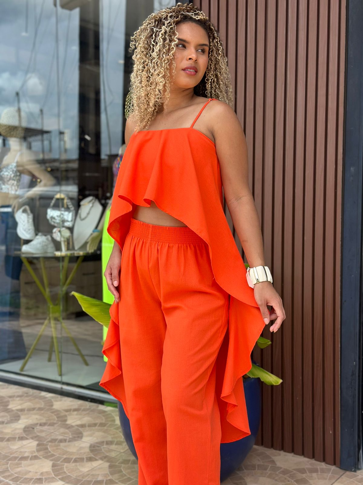 BLUSA FRENTE UNICA MULLET LINHO