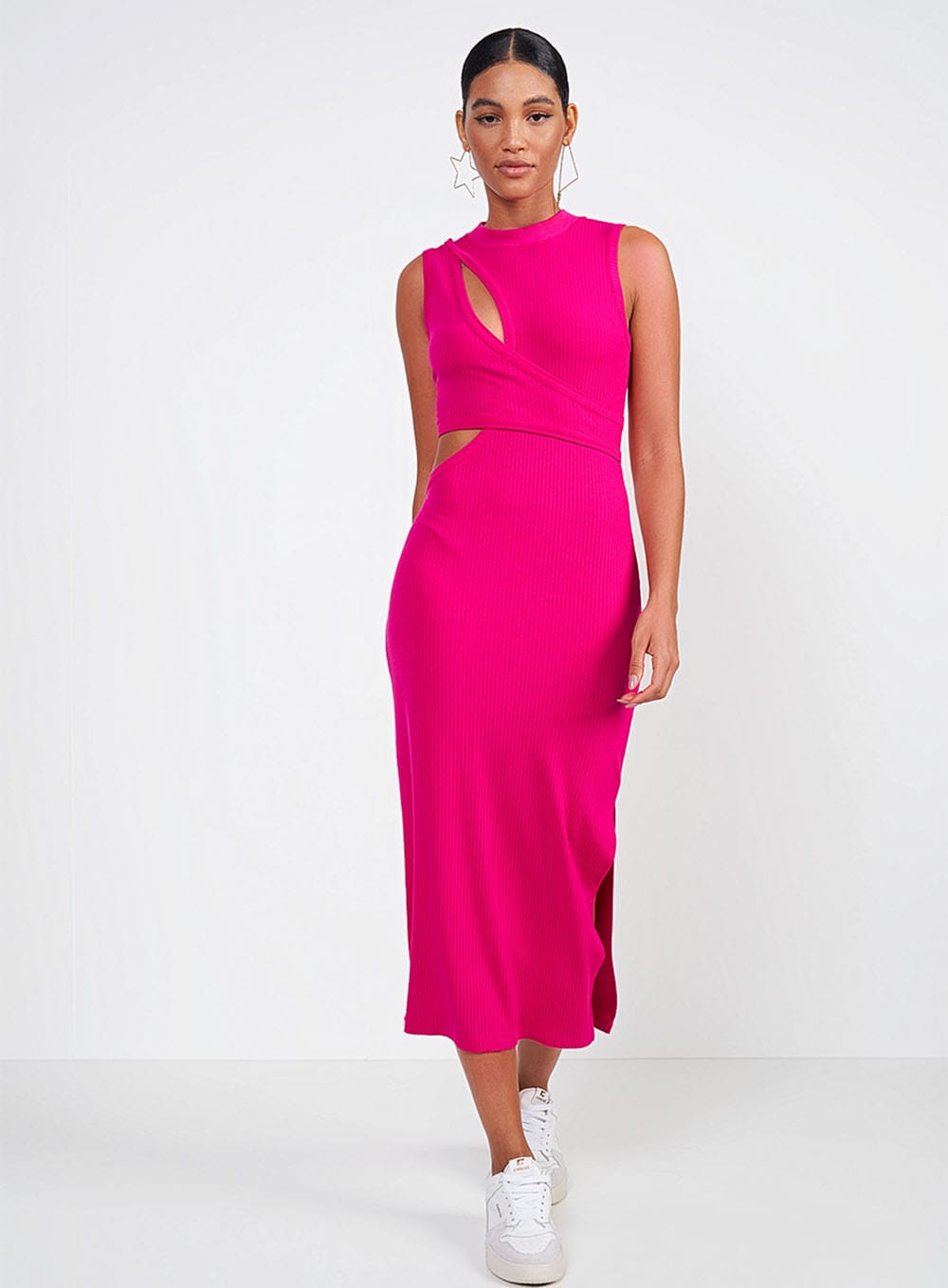 VESTIDO SLIM CANELADO COLCCI