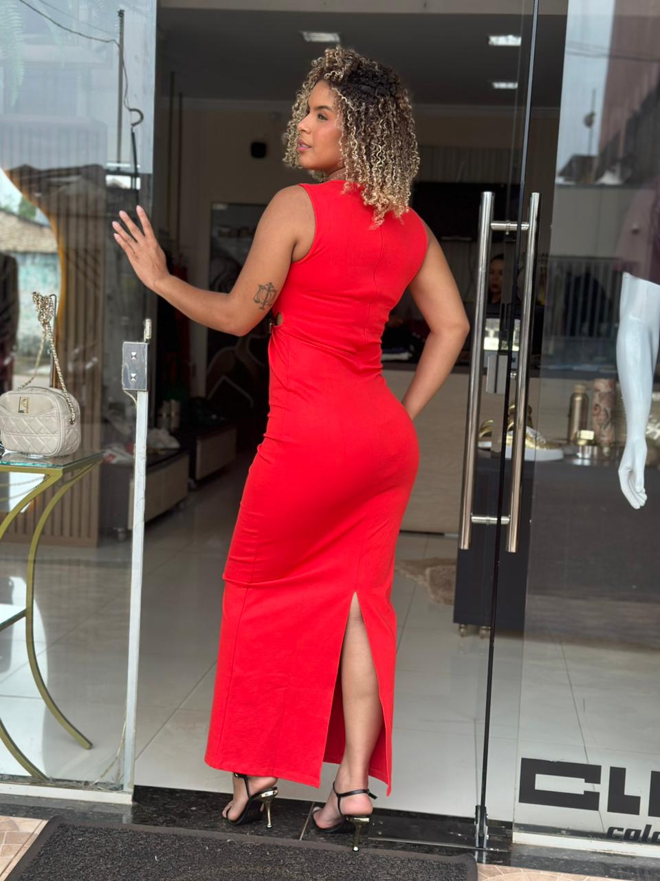 VESTIDO SUPER MIDI COM CUTOFF MFVT - Imagem 2