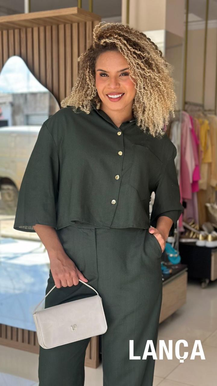 CALCA CARROT COM LINHO VERDE MALCHITE - Imagem 2